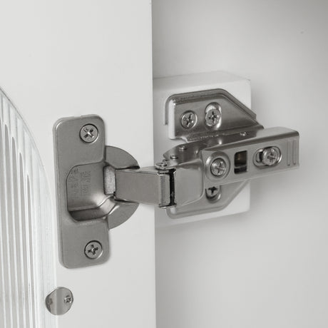 24" Bathroom Vanity with Sink, Bathroom Vanity Cabinet with Two Drawers and Door, Adjustable Shelf, Solid Wood and MDF, White - V.I.P Digital Presence