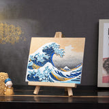 Kit de pintura al óleo 3D DIY "Relieve de la gran ola de Kanagawa"