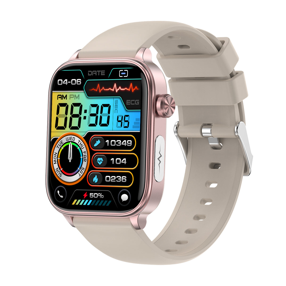 New ET570 smart watch ECG electrocardiogram Bluetooth call uric acid blood lipid blood sugar micro physical examination function - V.I.P Digital Presence