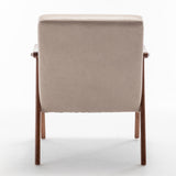 Solid wood frame living room chair, accent chair with thick backrest, casual chair Indoo - V.I.P Digital Presence