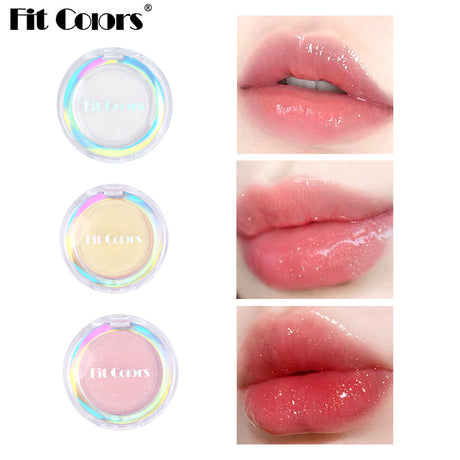 Fit Colors 3-Color Fresh Jelly Lip Mask Lip Mask Transparent Fine Flash Temperature-Controlled Discoloration Moisturizing Lip Jelly Lip Gloss - V.I.P Digital Presence