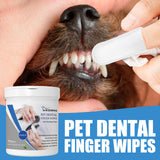 Pet Dental Finger Wipes, Bad Breath Tartar Teeth Yellow Dog Clean Mouth Care Finger Cover - V.I.P Digital Presence