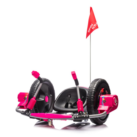 12V Kids Ride On Electric Toy,2WD,16'' exaggerated wheel,Dual handle control for 360 degree flexible steering and rotation - V.I.P Digital Presence