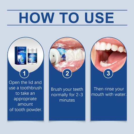 Teeth Whitening Cleaning Powder Teeth Whitening Fresh Breath Yellow Stains Stains Stains Cleaning Powder - V.I.P Digital Presence