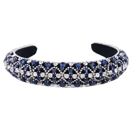 Baroque sparkling colored rhinestone sponge head hoop - V.I.P Digital Presence