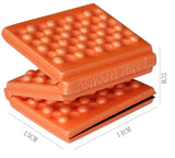 Cojín portátil para exteriores, plegable, para comedero de huevos, pequeño, de espuma de 6 pliegues, para camping, tapete de picnic XPE, impermeable y a prueba de humedad. 