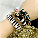 European and American fashion jewelry elephant enamel oil drip alloy open bracelet - V.I.P Digital Presence