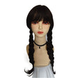 Addams Family Animated Wig Black Double Ponytail Braid Wig - V.I.P Digital Presence