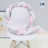 1Pcs 1M/2M/3M Baby Handmade Nodic Knot Newborn Bed Bumper Long Knotted Braid Pillow Baby Bed Bumper Knot Crib Infant Room Decor - V.I.P Digital Presence