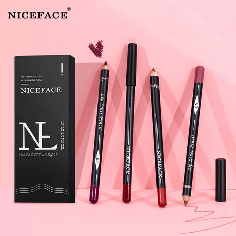 NICEFACE 12 Color Lip Liner Nude Color Modification Is Not Easy To Fade Lip Liner Matte Velvet Lipstick Lip Pencil - V.I.P Digital Presence