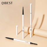 QIBEST Double End Ultra Fine Eyebrow Pencil Triangular Eyebrow Pencil Waterproof Sweat-Proof Natural Eyebrow Cream Not Easy To Take Off Makeup - V.I.P Digital Presence