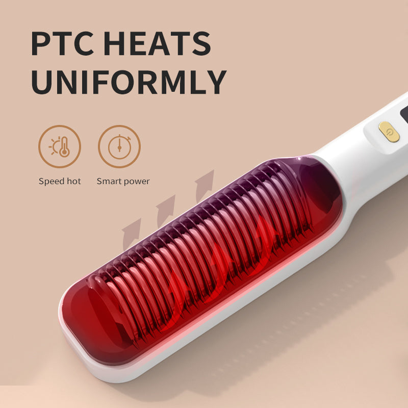 Straight Hair Comb, Lcd, Household Negative Ion Lazy Person Curling Stick, Dual Purpose Hair Salon, Electric Hair Straightener - V.I.P Digital Presence