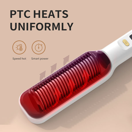 Straight Hair Comb, Lcd, Household Negative Ion Lazy Person Curling Stick, Dual Purpose Hair Salon, Electric Hair Straightener - V.I.P Digital Presence