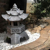 Solar-Powered Zen Garden Decor: Pagoda Lanterns & Statues - V.I.P Digital Presence