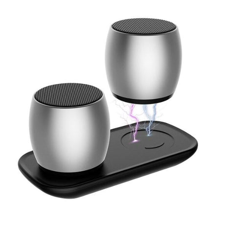 1 Pairs Mini Dual Speaker with Charging Base - V.I.P Digital Presence