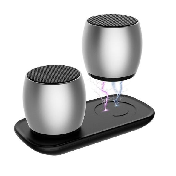 1 Pairs Mini Dual Speaker with Charging Base - V.I.P Digital Presence
