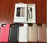 Light Up Duo Case for iPhone X SE 6 7 8 Plus Selfie Luminous Cover with Retail Package - V.I.P Digital Presence