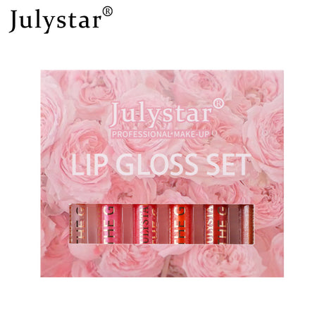 Six Pack Multi-Color Moisturizing Watery Glass Lip Gloss Pearl Watery Lip Glaze Non-Stick Mirror Lip Gloss - V.I.P Digital Presence
