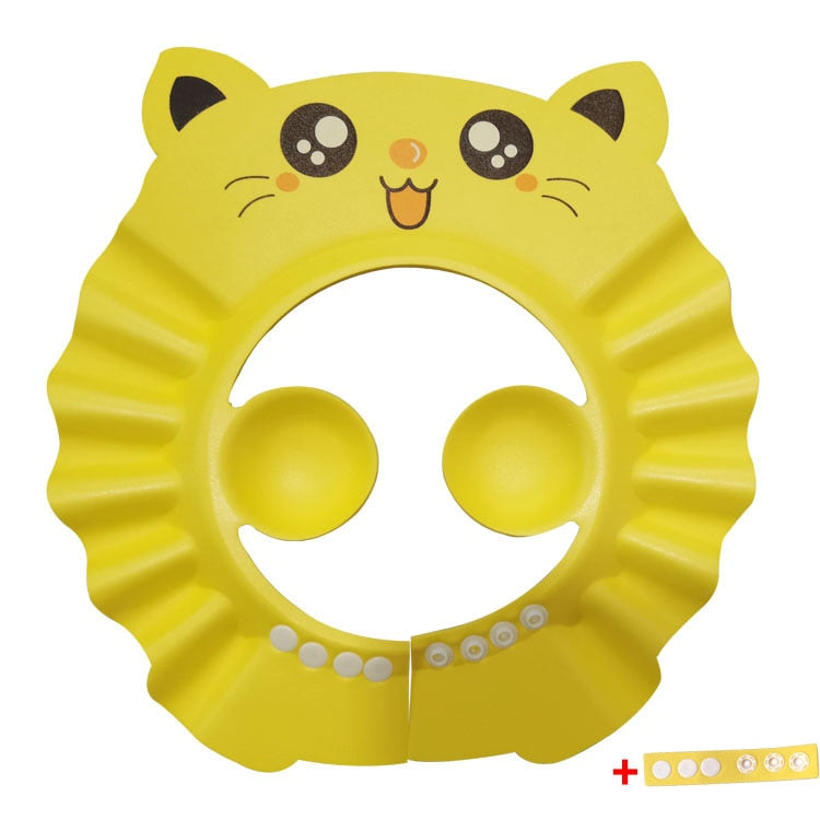 Adjustable Baby Shower Hat Wash Hair Shield Prevent Water Entering The Eyes And