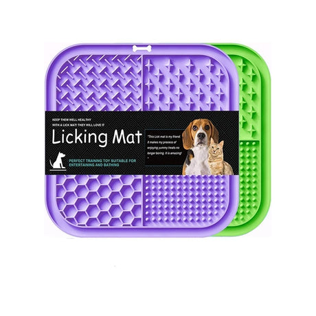 Pet Licking Mat Silicone Pet Food Suction Cup Licking Mat Slow Feeding Mat Anti-choking Slow Food Basin - V.I.P Digital Presence