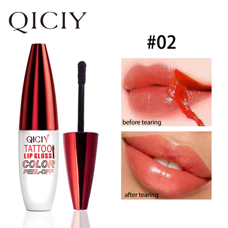 4-color tear off lip gloss is easy to color, moisturizes and lasts for a long time without sticking to the cup tear off lip gloss - V.I.P Digital Presence