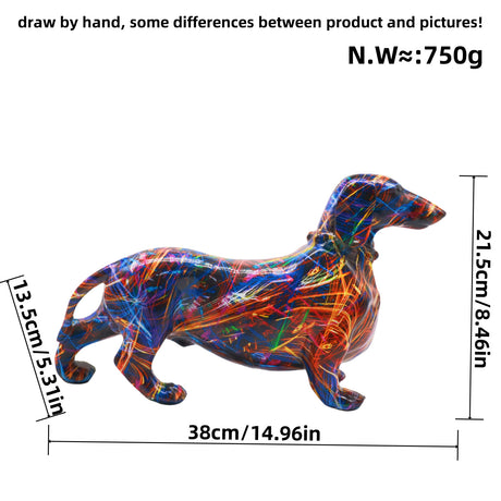 Modern minimalist sausage dog ornaments, creative home wine cabinet decorations, office desktop decorations, handicrafts - V.I.P Digital Presence