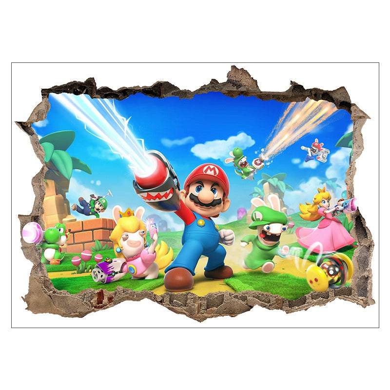 Mario Stickers Super Mario Stickers Children's Room Cartoon Self Adhesive Waterproof Wall Stickers - V.I.P Digital Presence
