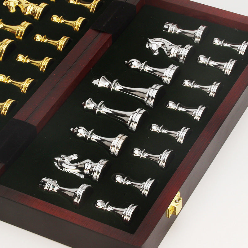 International Chess Metal Chess Folding Set High end Chess Western Chess - V.I.P Digital Presence
