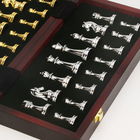 International Chess Metal Chess Folding Set High end Chess Western Chess - V.I.P Digital Presence