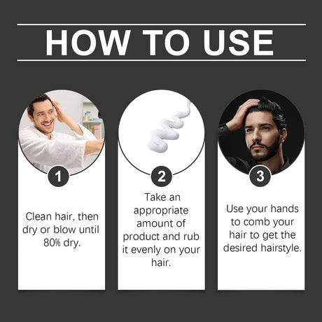 Men's Fragrance Styling Cream Refreshing Styling Lasting Three-Dimensional Styling Non-Greasy Hair Cream - V.I.P Digital Presence