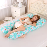 Almohada de embarazo, ropa de cama, almohada de cuerpo entero para embarazadas, cómoda almohada en forma de U, almohadas largas de apoyo para dormir de lado