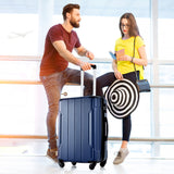 Hardshell Luggage Sets 3 Pcs Spinner Suitcase with TSA Lock Lightweight 20''24''28'' Blue + ABS