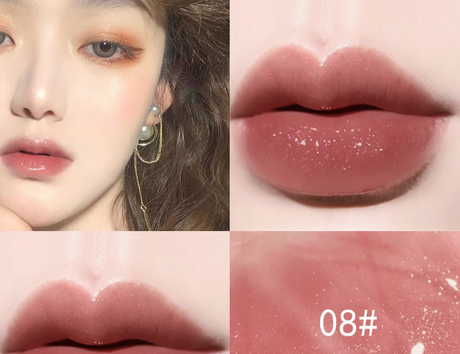 Dudu Lip Gloss Colorless Transparent Lip Gloss Bright Crystal Lip Gloss Glass Lip Fine Glitter Pearl With Shiny Jelly Color - V.I.P Digital Presence