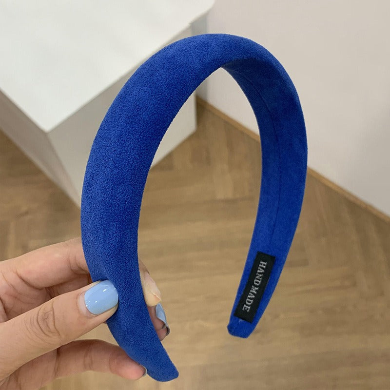 Candy colored velvet with wide edge sponge headband flocking - V.I.P Digital Presence