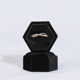 Hexagonal jewelry box, high-end Korean velvet ring earring box, jewelry box, jewelry packaging box - V.I.P Digital Presence