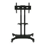 FANCO Universal Rotating TV Stand, suitable for 32-80 inch TVs, with adjustable tilt height and maximum VESA 600x400mm (black) - V.I.P Digital Presence