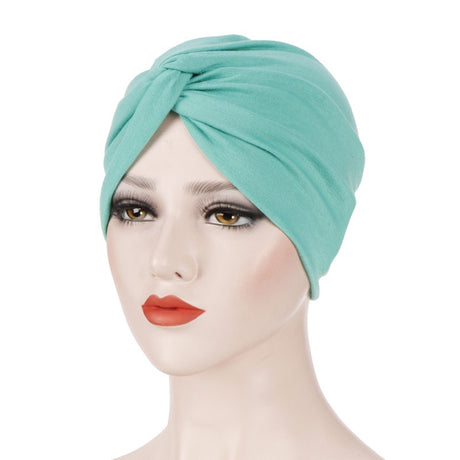 New elastic fabric with crossed candy colored twisted hat and candy colored base on the forehead - V.I.P Digital Presence