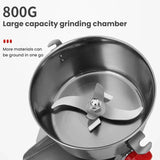 3000W, 800G Parts - Free Big - Capacity Grinder. Grinds herbs, coffee, grains, spices, medicine, wheat & dry food. - V.I.P Digital Presence
