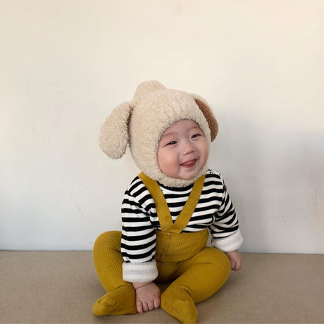Baby Hat Warm In Autumn And Winter Baby Rabbit Ears Plush Korean Version Ear Cap Baby Hat Cute - V.I.P Digital Presence
