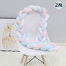 1Pcs 1M/2M/3M Baby Handmade Nodic Knot Newborn Bed Bumper Long Knotted Braid Pillow Baby Bed Bumper Knot Crib Infant Room Decor - V.I.P Digital Presence