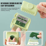 2 In 1 Hair Trimmer Bangs Trimmer  Mini Manual Hair Trimmer Comb Hair Razor Comb Cutter Portable Hair Cutting Comb Haircut Tool - V.I.P Digital Presence
