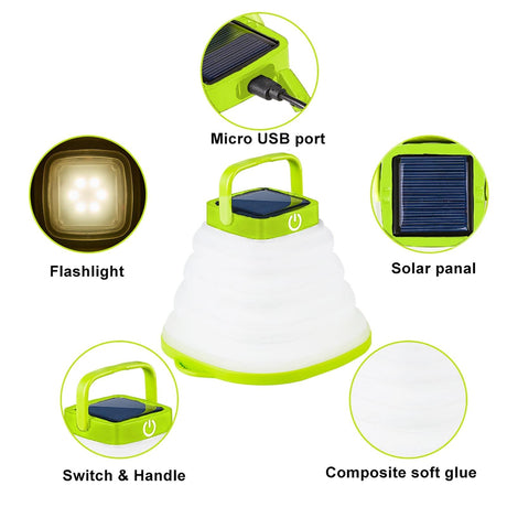 Solar Soft Adhesive Light Telescopic Light Solar Outdoor Camping Light Portable Folding Light LED Bubble Light - V.I.P Digital Presence