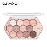 Honeycomb Hexagonal Star Diamond Eyeshadow Palette Taro Powder Honey Earth Eyeshadow Natural Highlight 12 Colors - V.I.P Digital Presence