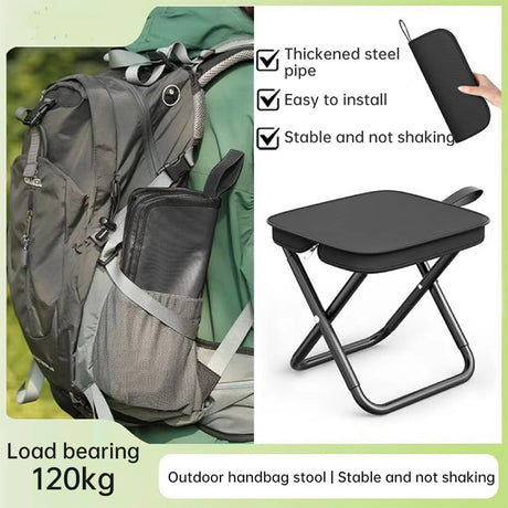 Portable Ultralight Camping Picnic Chair - Doubles as Fishing Stool and Travel Seat with Fishing Tool Holder - V.I.P Digital Presence