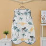 Saco de dormir para niños de algodón de cuatro capas de gasa con bonitos dibujos animados, antifrío, antipatadas, acolchado de algodón, clase A
