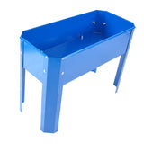 Elevated garden bed metal elevated outdoor flowerpot box suitable for backyard and terrace large flowerpot flower(Blue*2） - V.I.P Digital Presence