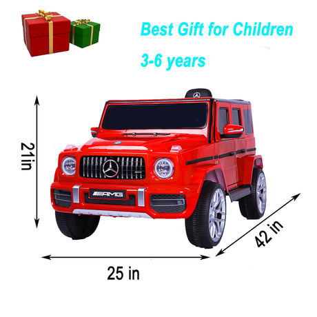 Mercedes Benz G63 Children's Electric Vehicle with Remote Control, 12V Spring Suspension, Safety Lock, and License - V.I.P Digital Presence