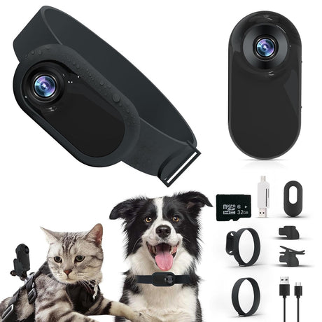 Portable Camera Magnetic Collar Clip Thumb Sports Camera HD Outdoor Pet Camera Portable Cycling Recorder - V.I.P Digital Presence