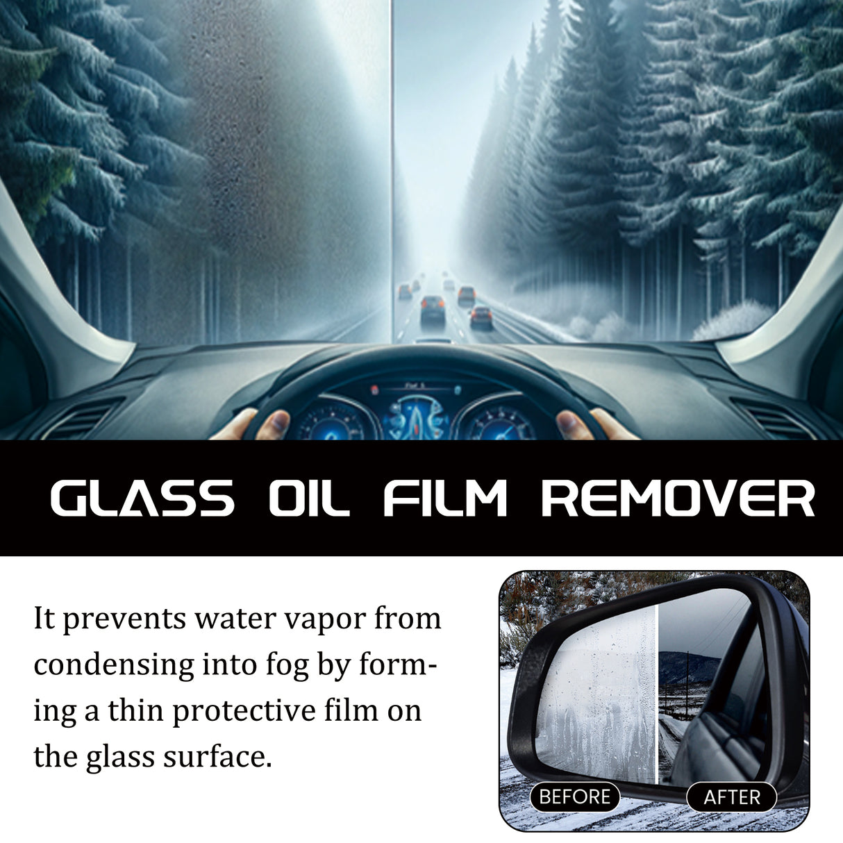 Automotive Anti-Fogging Agent Automotive Glass Cleaning, Anti-Rain, Anti-Fog, Cleaning And Hydrophobic Multi-Purpose Spray - V.I.P Digital Presence