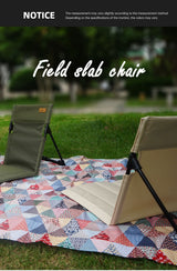 Silla con respaldo para acampar al aire libre, silla plegable portátil, silla de ocio, silla para balcón, parque, césped, silla de picnic